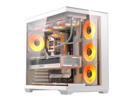 DarkFlash C280 számítógépház (fehér) + 7 ventilátor (C280 WHT +7F)